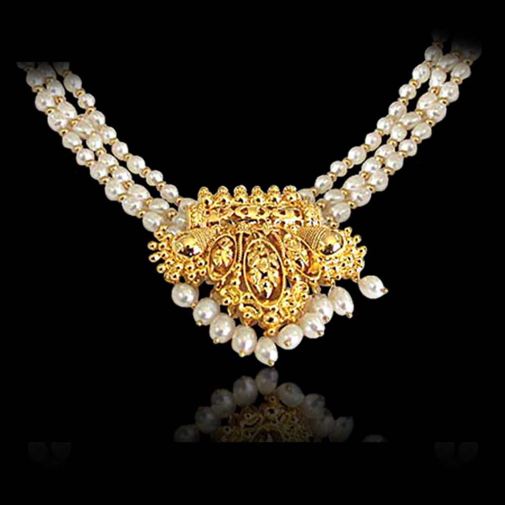 Ornateness - Gold Plated Necklaces| Surat Diamond Jewelry