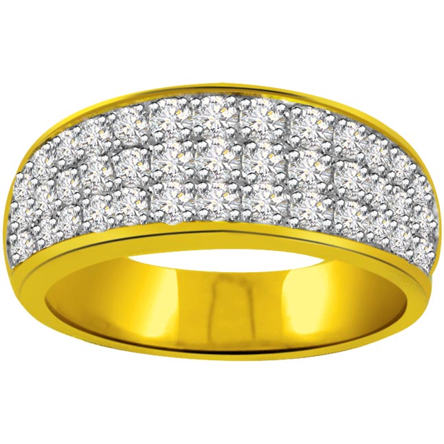 Buy Band Rings, Wide Band Diamond Rings - Surat Diamond