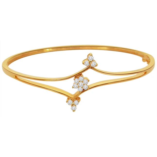 Buy Diamond Bracelets, Gold, Silver & Rose Plated Bracelets - Surat Diamond