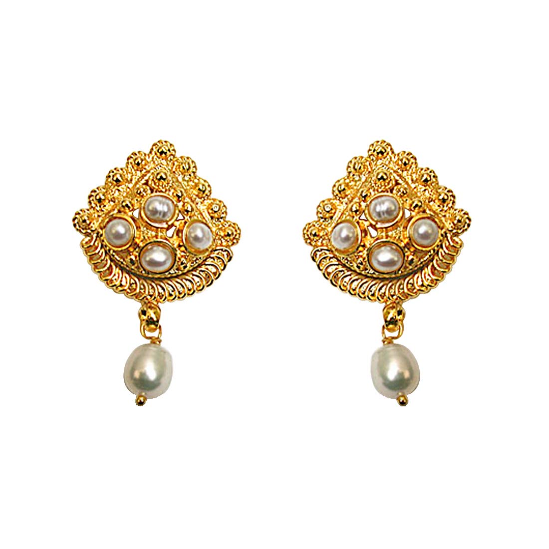 Temple Design Earrings - Buy Temple Design Earrings online at best ...