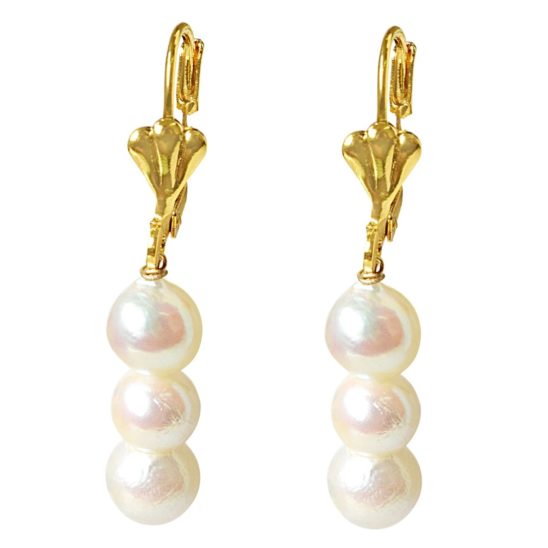 Buy Real Pearls In 18KT Gold Stud Earrings 89MM 1011MM AAA Grade Cultured  Pearls 18KT Solid Gold Earrings Freshwater Pearl And Gold Studs Online at  desertcartINDIA