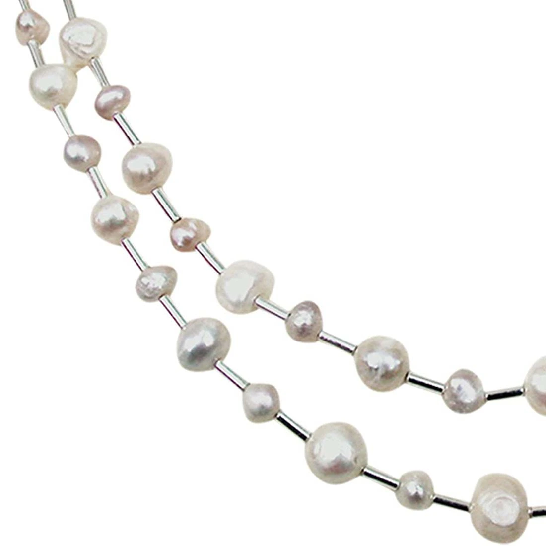 Resplendence -Silver Plated Necklaces| Surat Diamond Jewelry