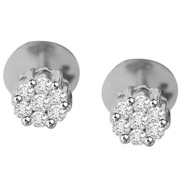 Rhodium Earrings - Buy White Rhodium Earrings online at best price ...