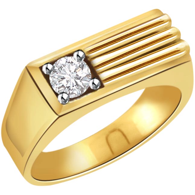 0.20 Ct Diamond Men's Solitaire Rings SDR359 -Solitaire Diamond Mens ...