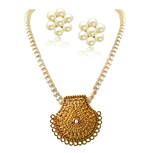 real pearl pendant necklace