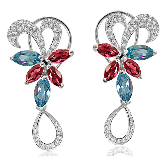 Feminine Grace - 0.56ct Diamond Earrings