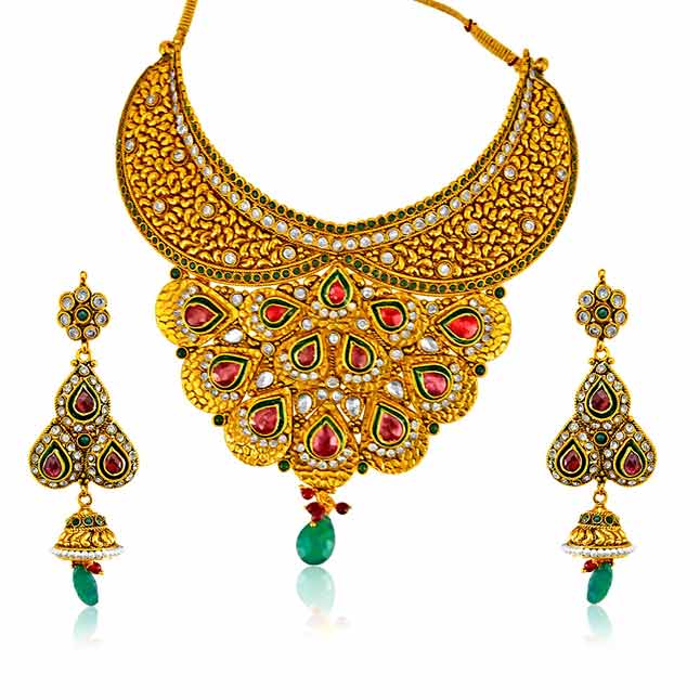 Peacock Design Jodha Akbar Set