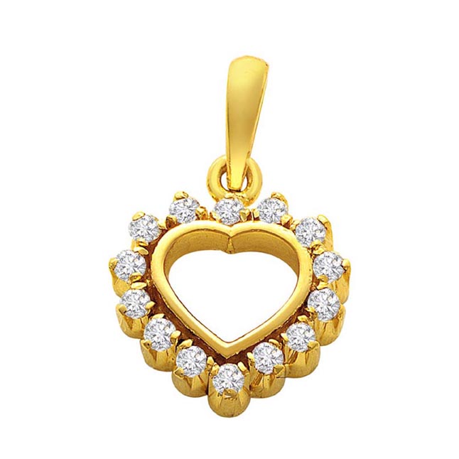 Out of the Heart Studded Eternal Heart Pendant (EHP1)