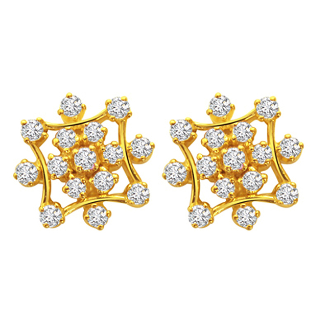 Twinkle Star Diamond Earrings (ER22) 