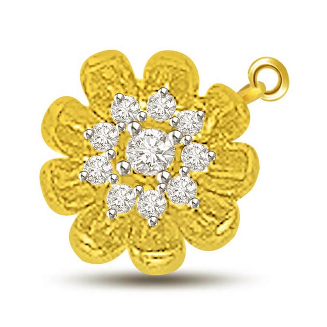 Flower Of Life 0.26cts Designer Diamond Pendant (DN387)