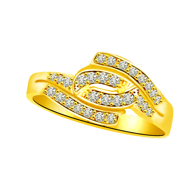 Elegant Real Diamond Gold Ring (SDR781)