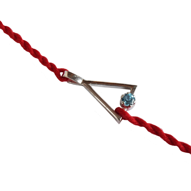 Eternal Bond Blue Topaz Rakhi (SNSR62)