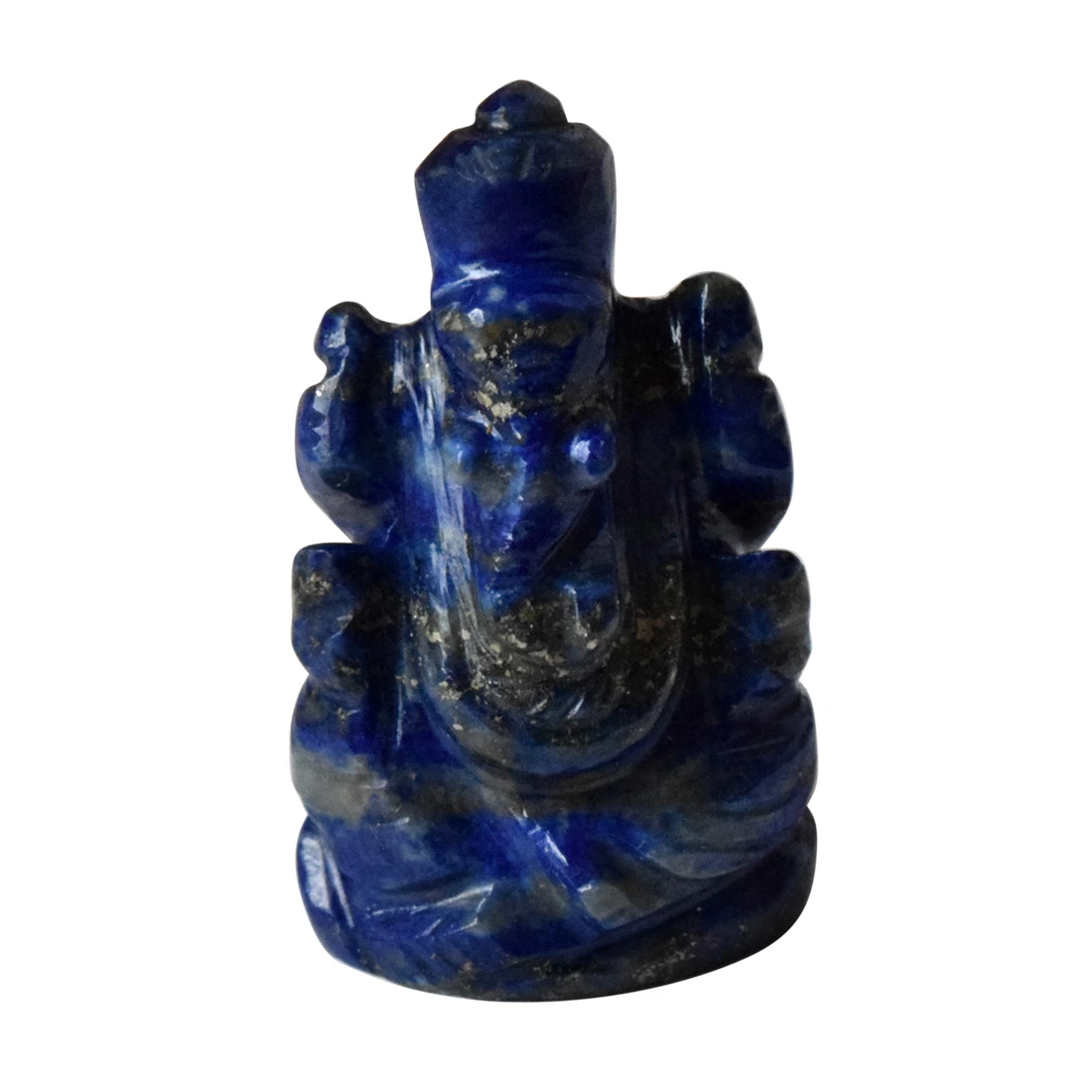 54.26cts Lord Ganesh God Ganpati Ganesha Real Natural Blue Lapis Idol Murti (SGP26)