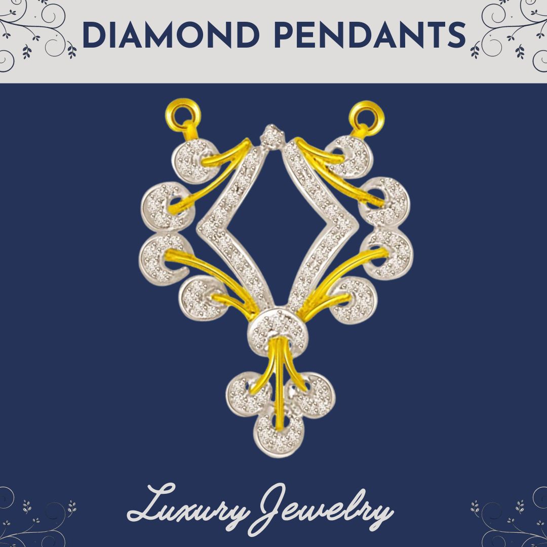 Wheels Of Dharma Diamond Gold Mangalsutra Pendant (DN199)