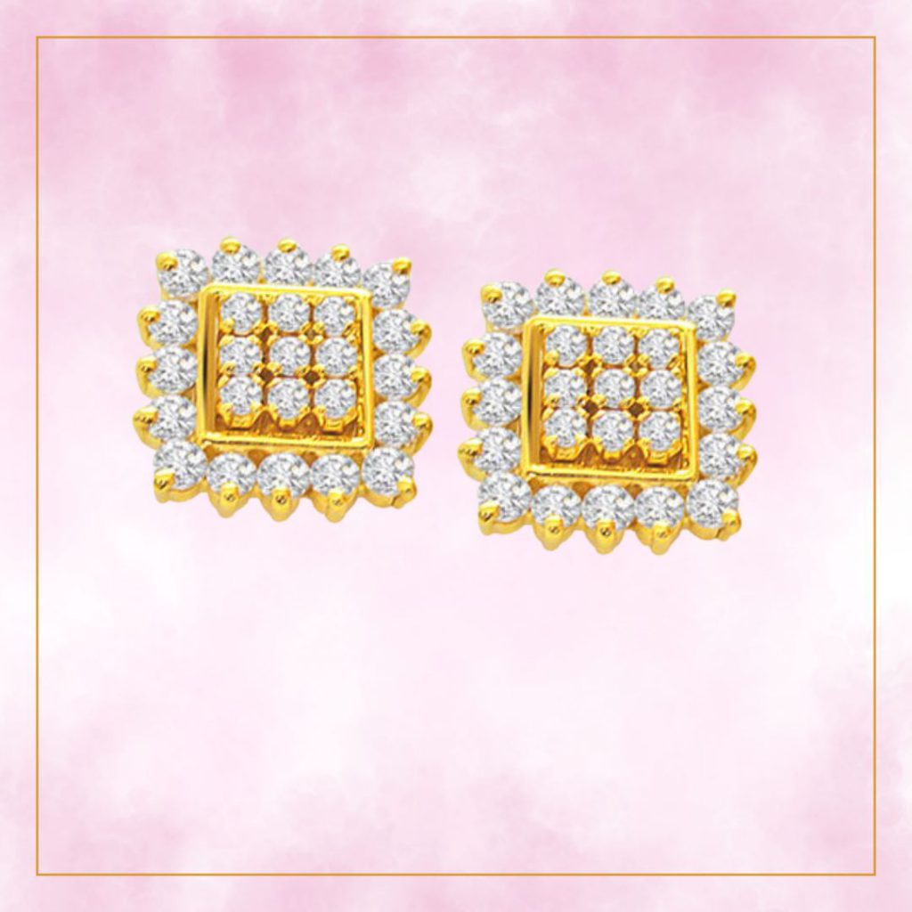 Customary n Conventional - Real Diamond Earrings (ER18)