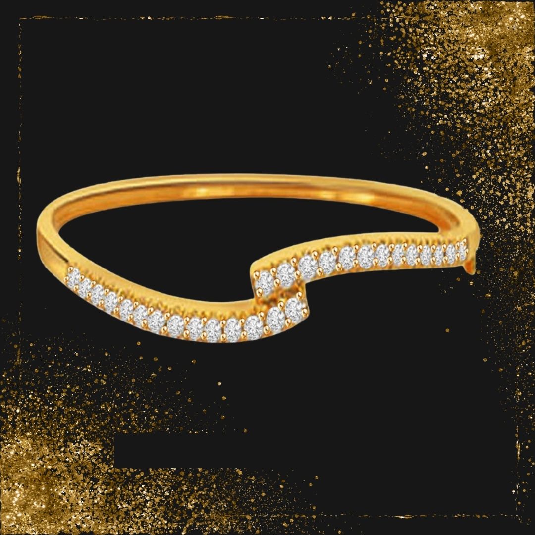 Showgirl Real Diamond & 18K Gold Bracelet (BG11)