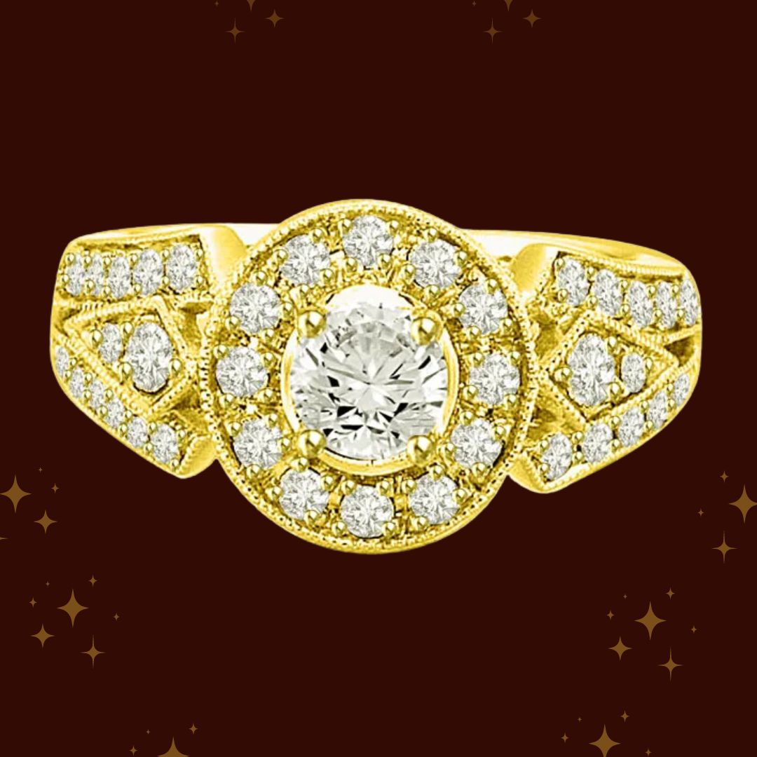 1.50TCW N/VVS1 GIA Certified Diamond Engagement Ring (1.50NVVS1-D7)