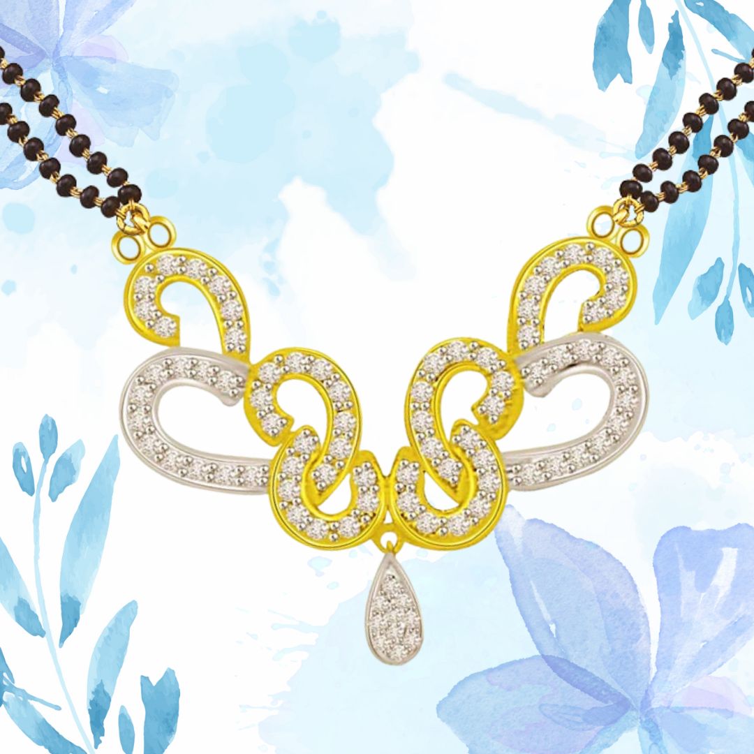 1.01cts Diamond Butterfly Pendant Necklace For Her (DN380)