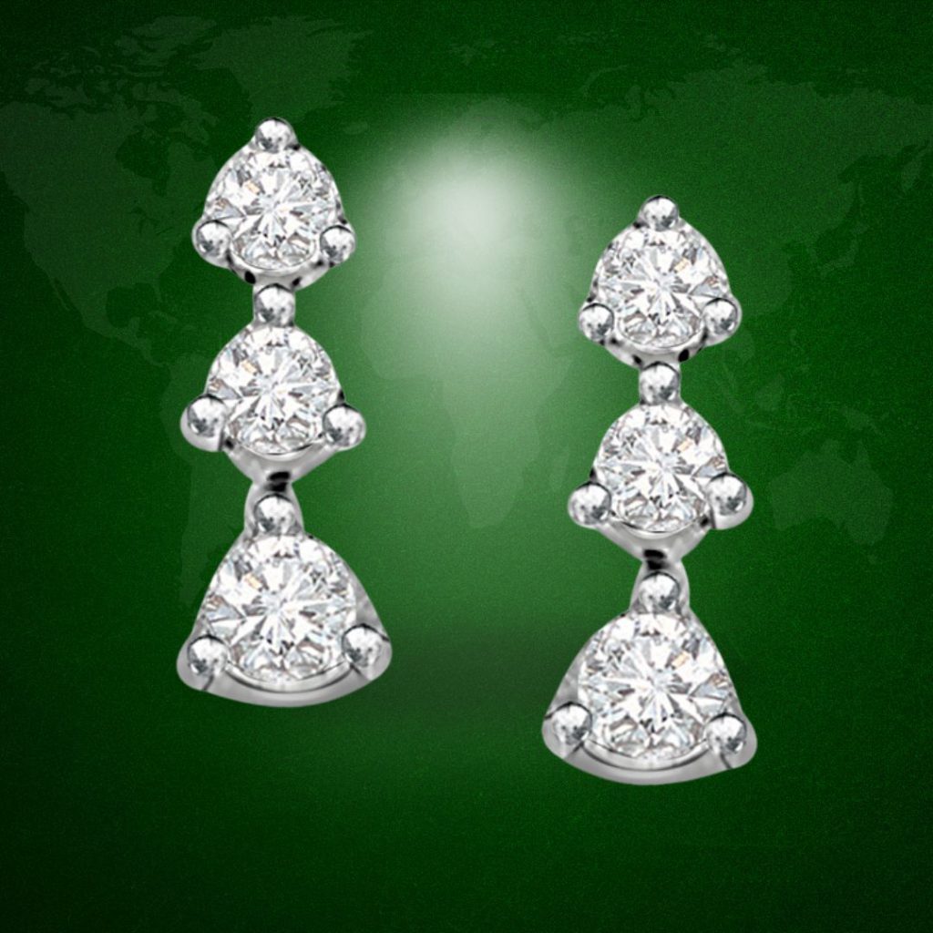 Lissome Lass - Real Diamond Earrings (ER124)