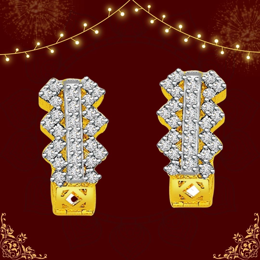 0.75cts Diamond Gold Earring (ER336)