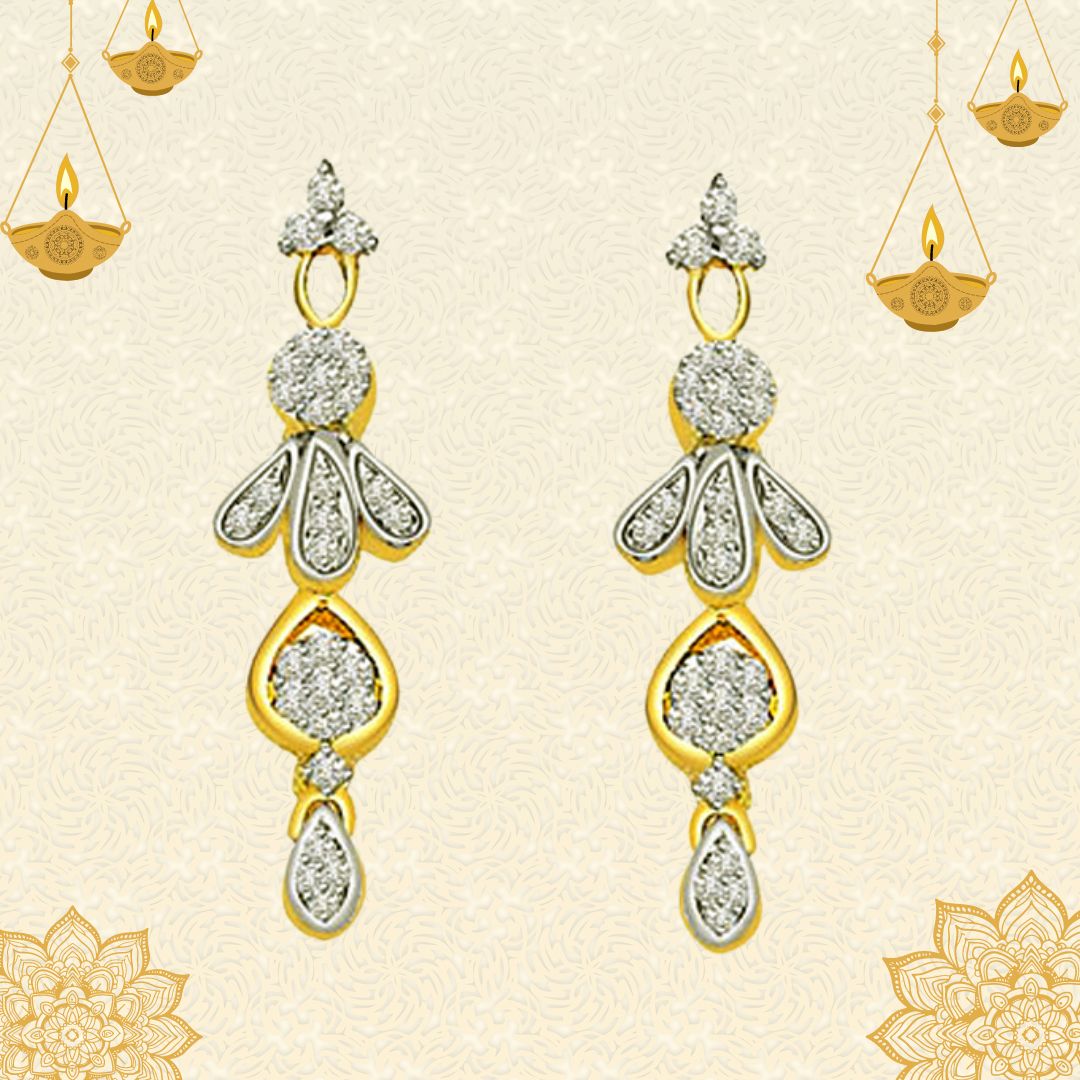 1.00 cts Diamond Hanging Earrings (ER353)