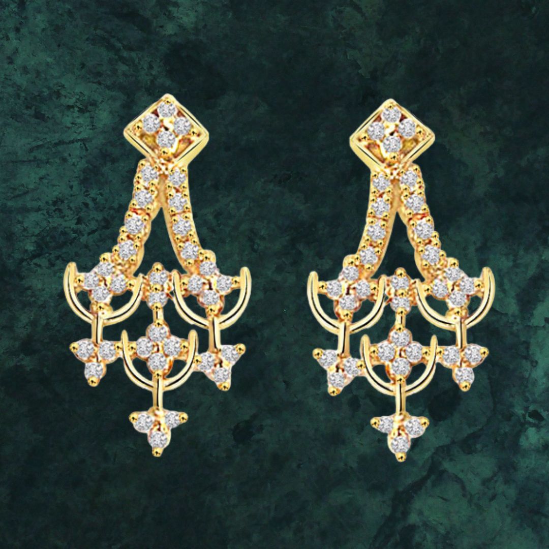 Traditionally Yours - Real Diamond Earrings (ER57)