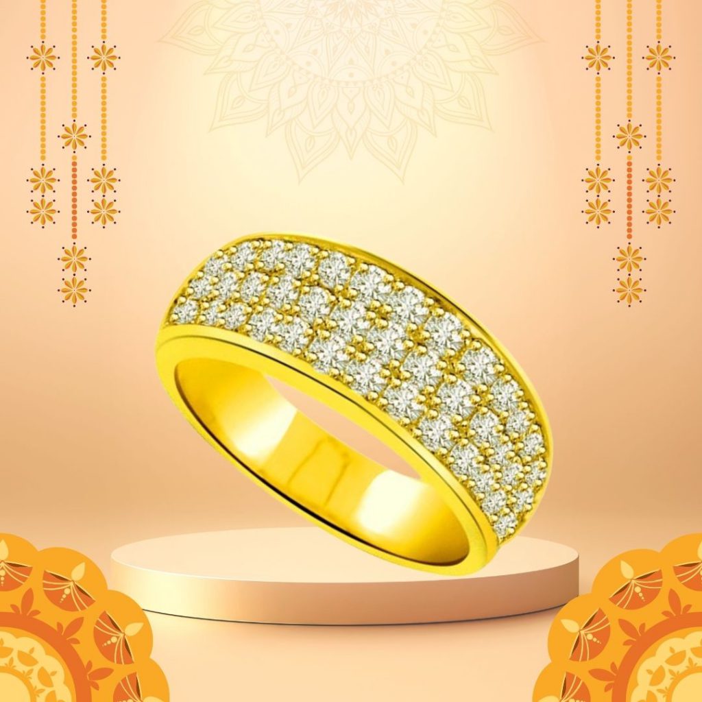 0.60cts Real Diamond 18kt Yellow Gold Ring (SDR1196)