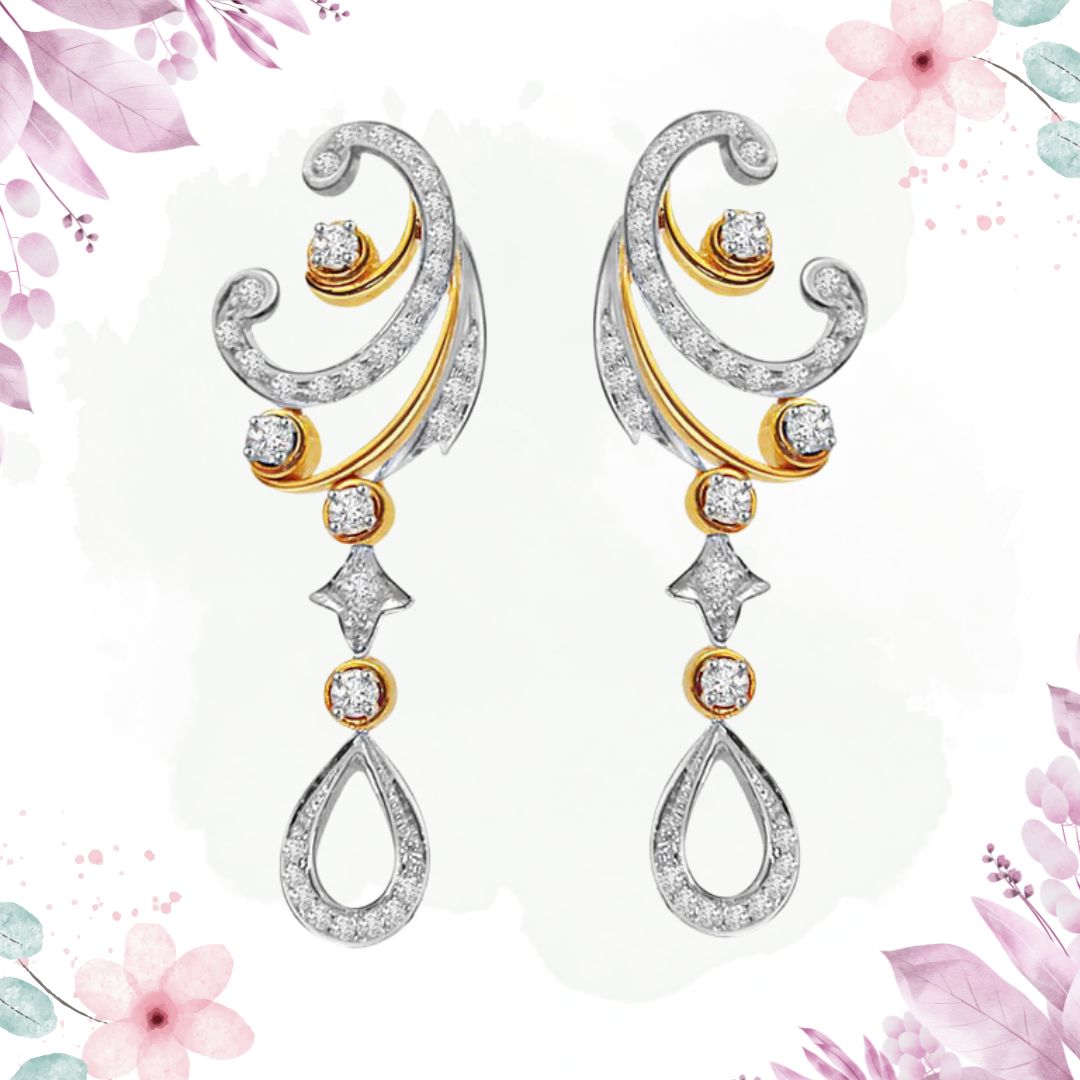 A Queen's Treasure - Trendy Diamond Earrings (BT14)