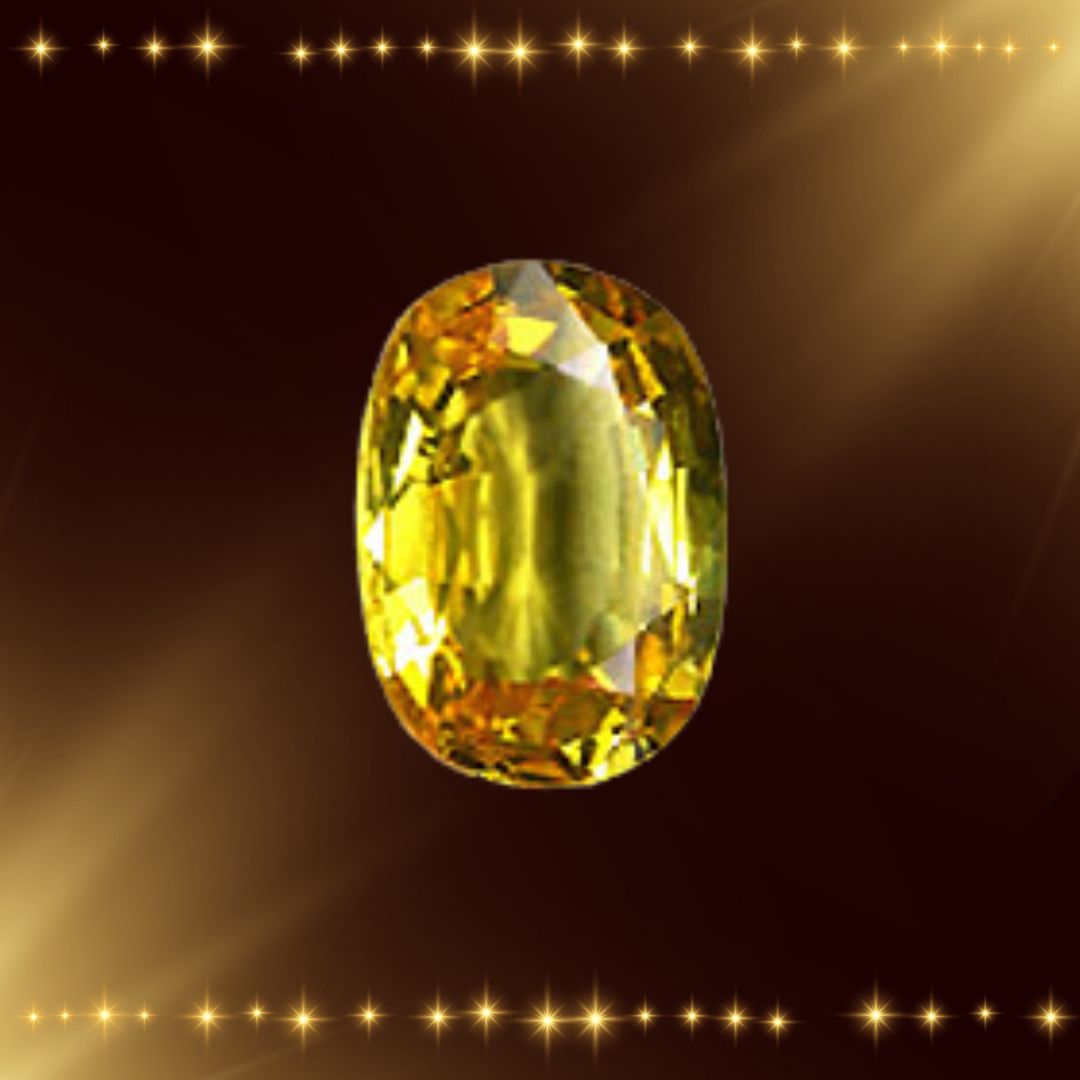 4.75ct AAA Grade Loose Yellow Sapphire Stone (LYS4)