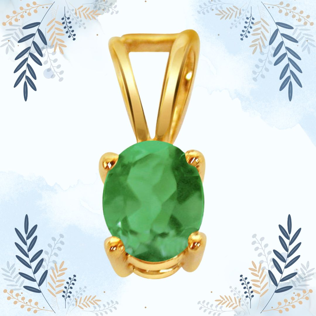 Royal Radiance - Real Emerald Pendant (P98)