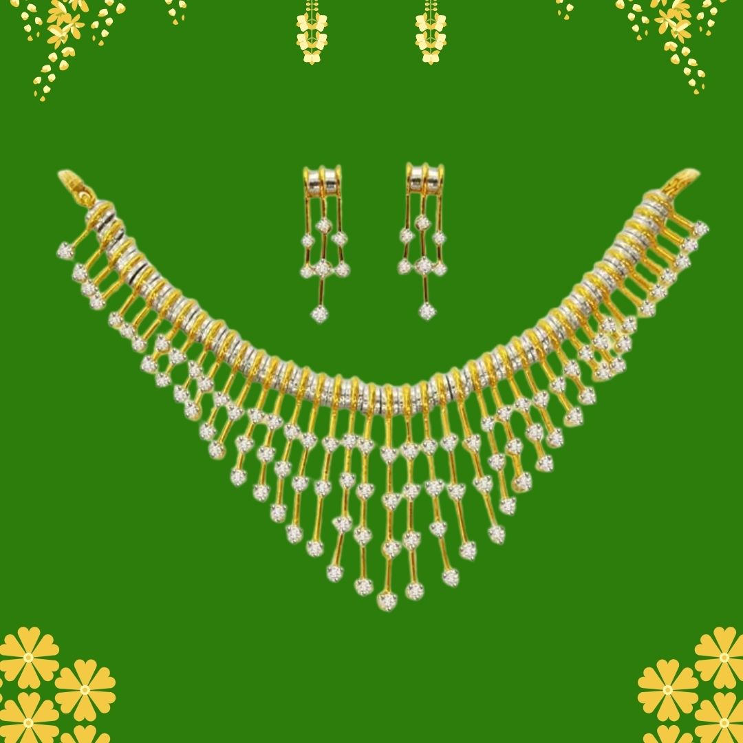 1.80cts Bridal Diamond Necklace Set (ACCDS2)