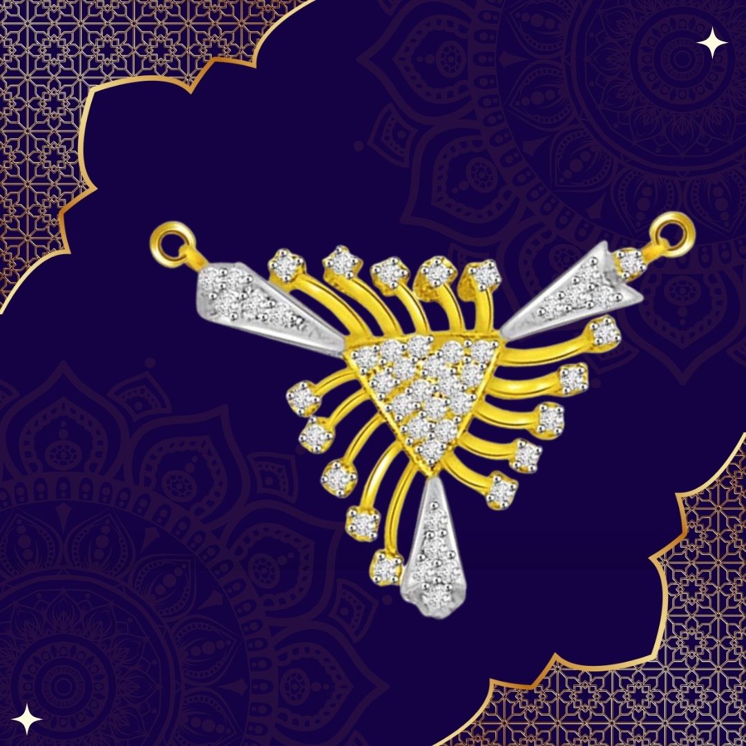 Sparkle Of Life Two Tone Diamond & Gold Pendant (DN223)