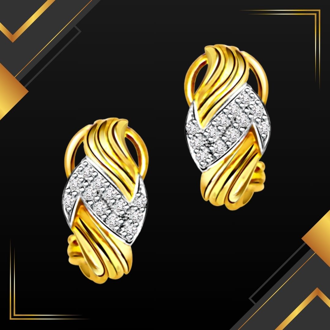 Creative Brilliance - Real Diamond Earrings (ER93)