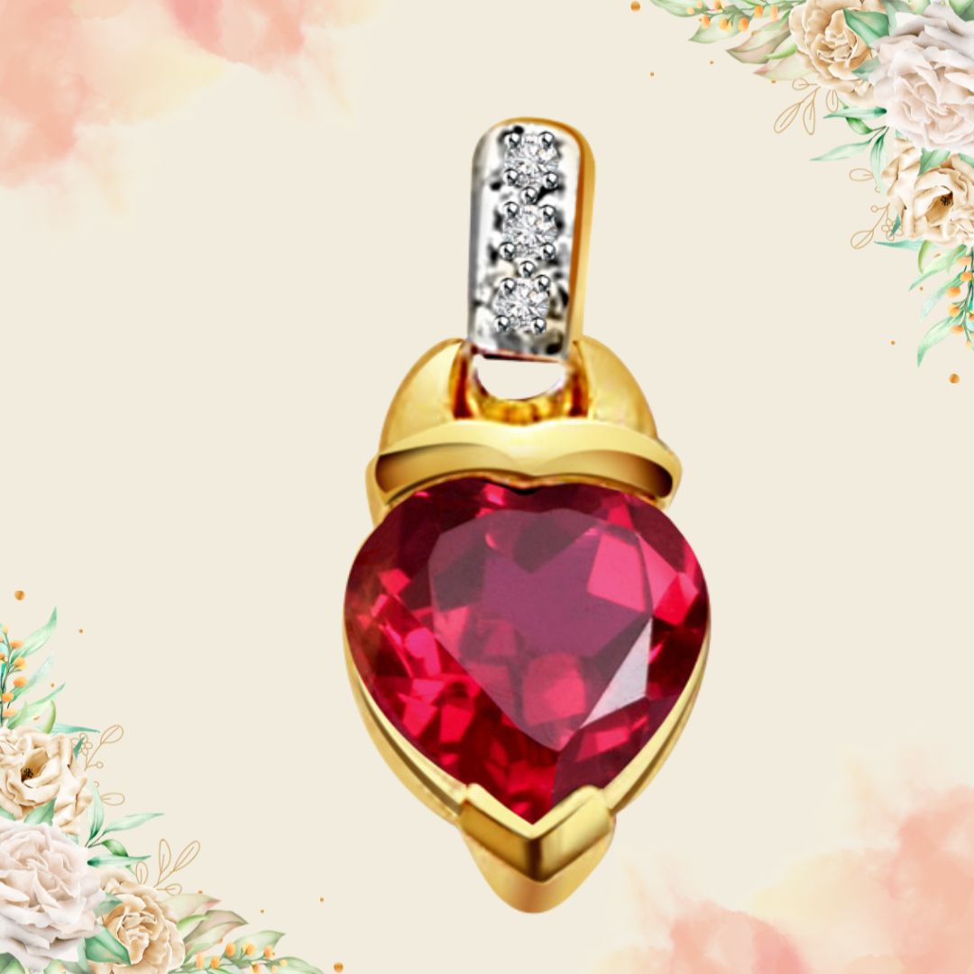 Pomegranate Passion - Real Diamond & Garnet Pendant (P199)