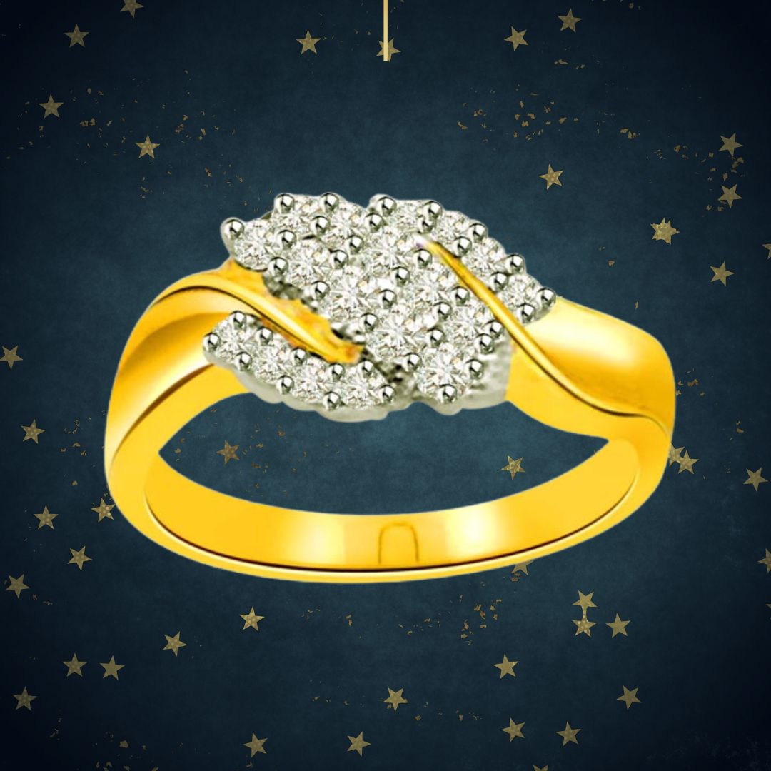 Classic Real Diamond Gold Ring (SDR514)