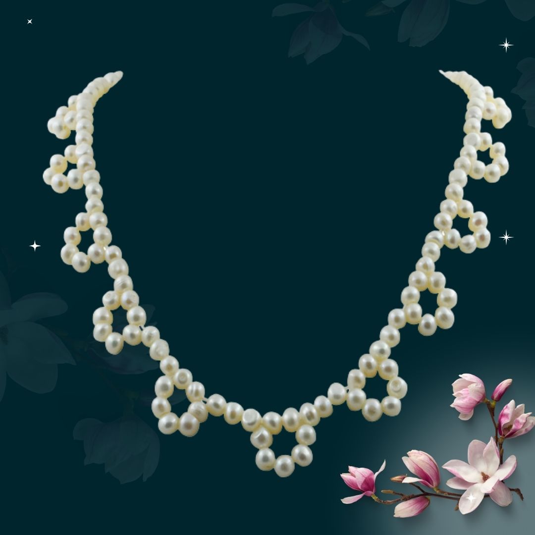 Step Into the Spotlight: The Freshwater Pearl Necklace That’s Turning Heads (SN1069)