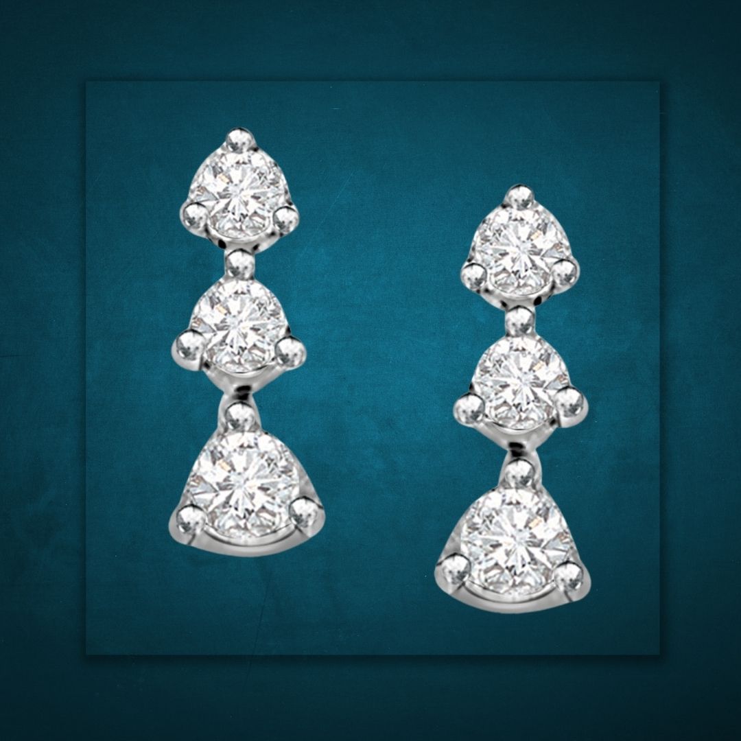 Lissome Lass - Real Diamond Earrings (ER124)