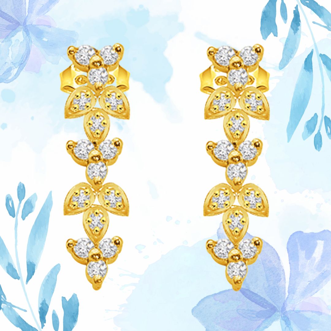 Fairy Style 0.75 cts Classic Diamond Earrings (ER141)