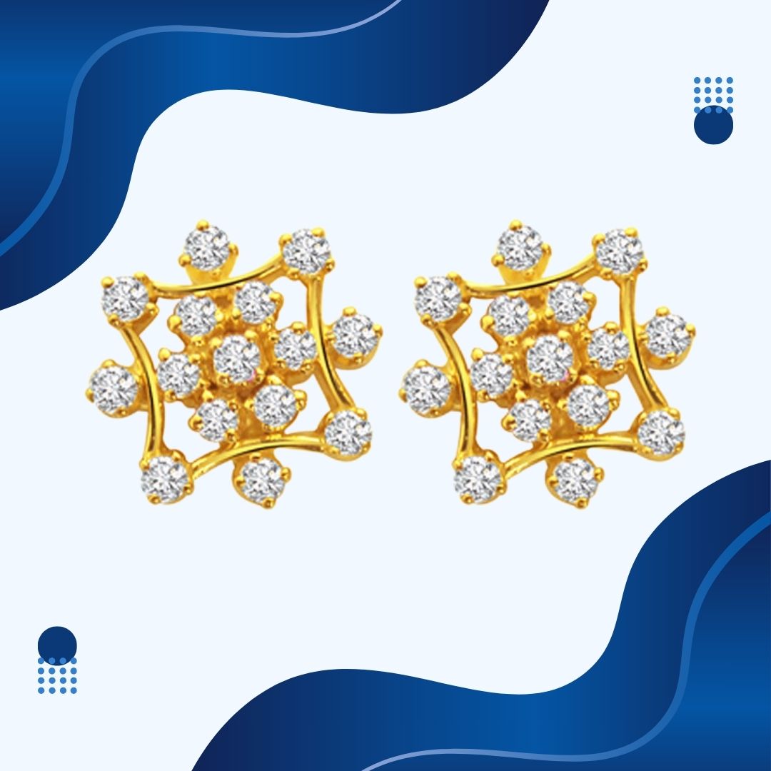 Twinkle Star Diamond Earrings (ER22)