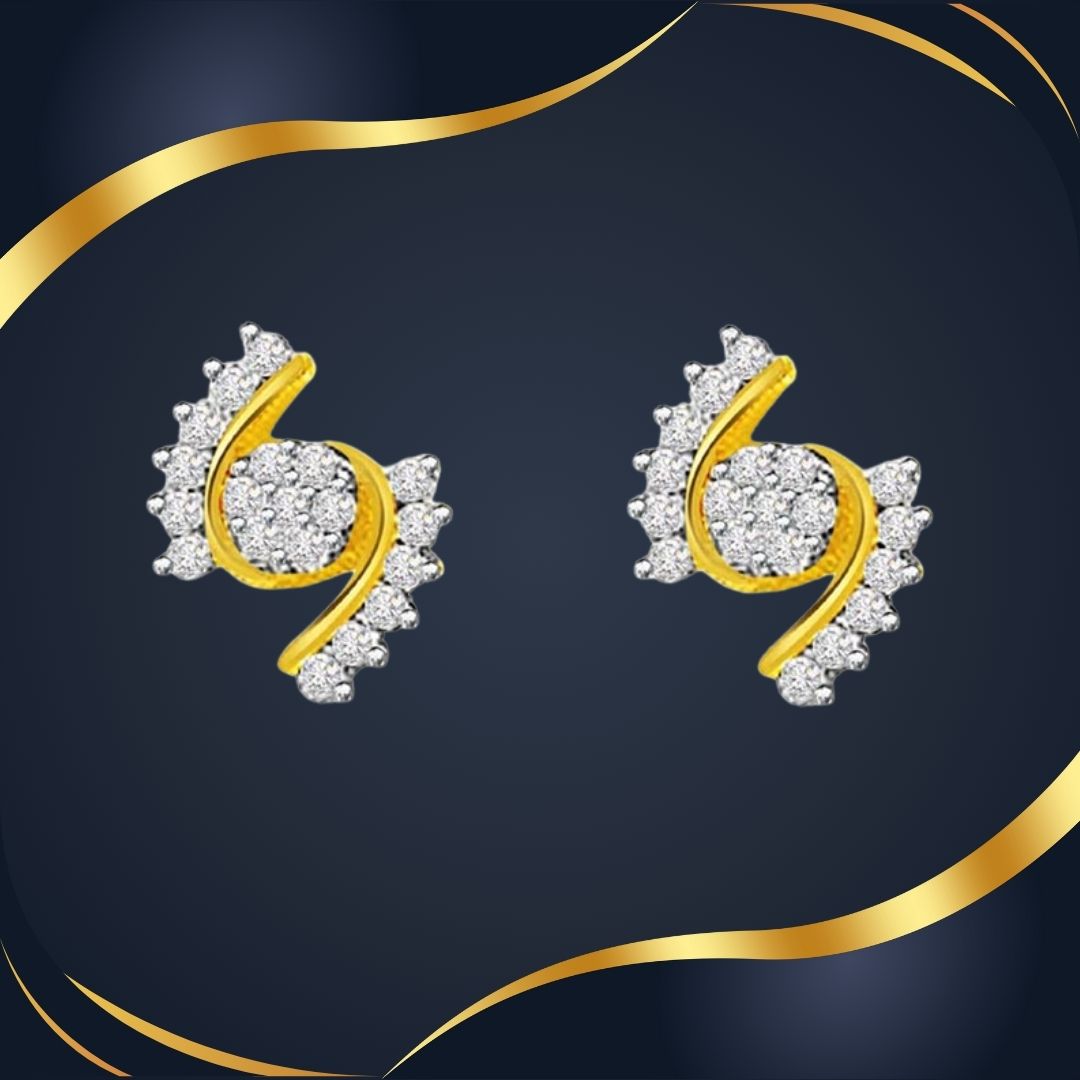 0.76cts Diamond Gold Earring (ER335)