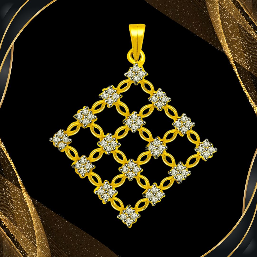 Graceful and Groomed - Real Diamond Pendant (P1234)