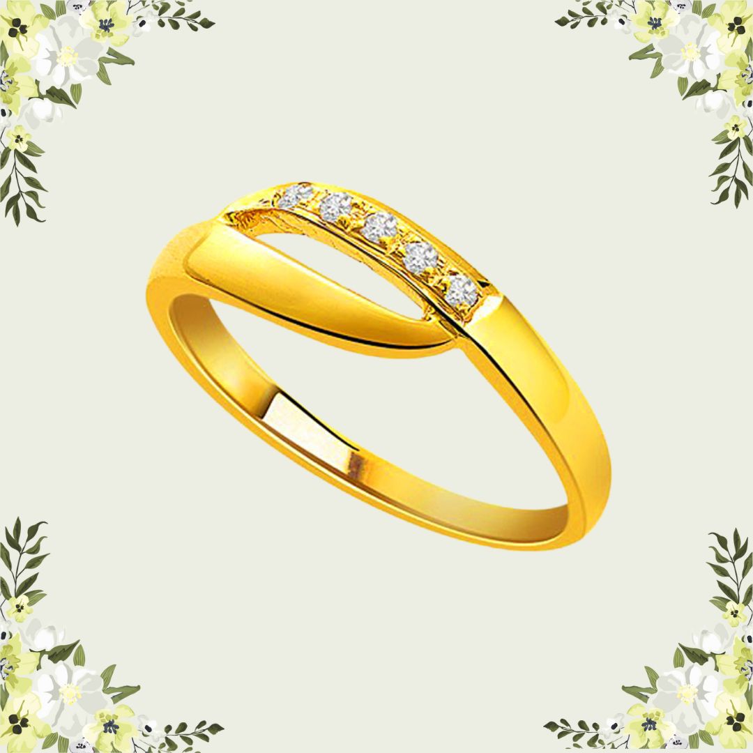 Really Romantic Gold n Diamond Ring (S255)