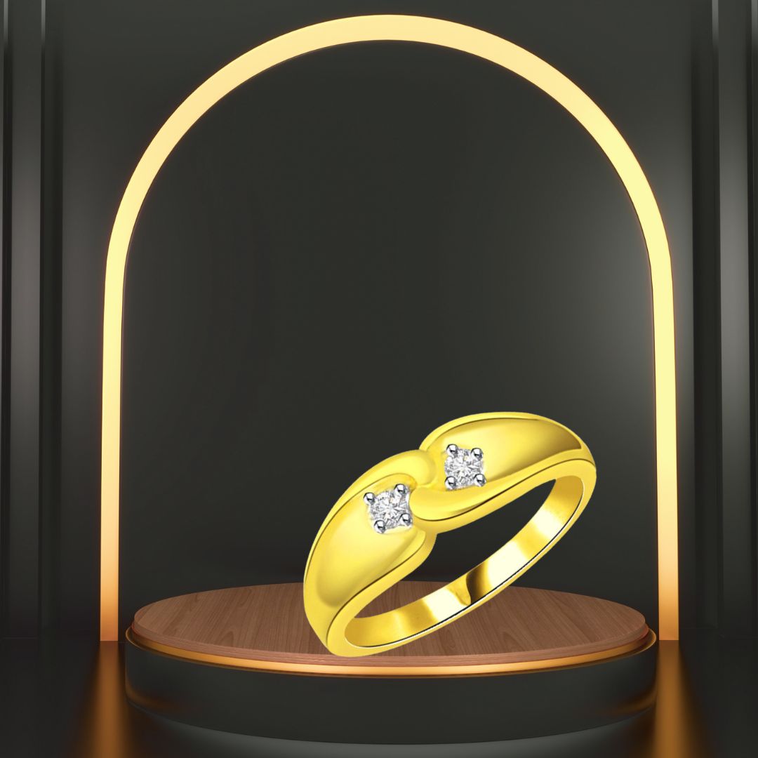 Designer Real Diamond Gold Ring (SDR552)