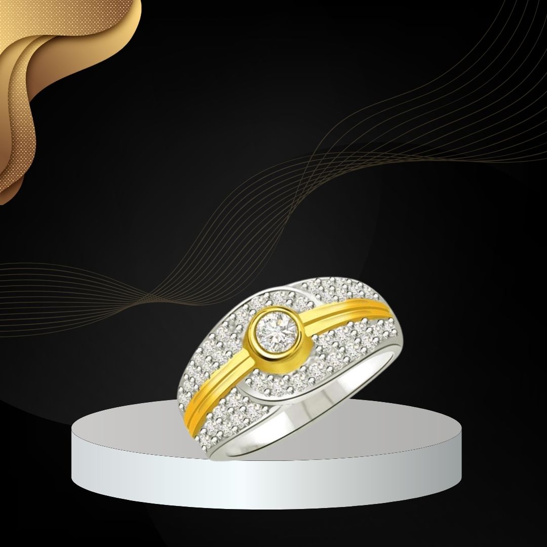 Classic Real Diamond Gold Ring (SDR709)