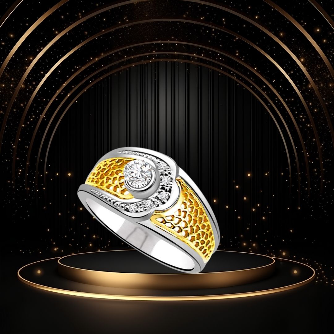 Classic Real Diamond Gold Ring (SDR713)