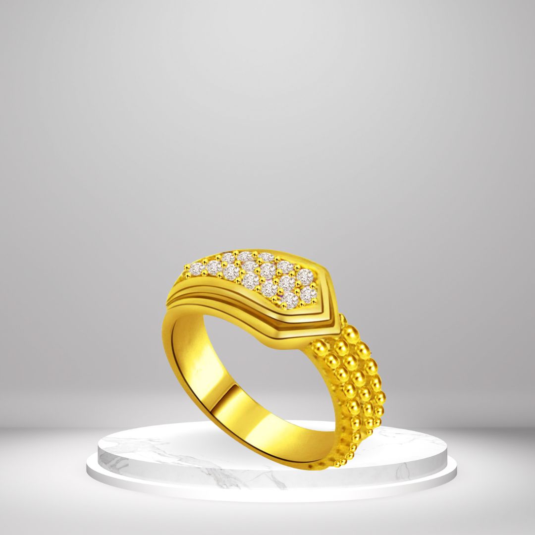 Pretty Real Diamond Gold Ring (SDR893)