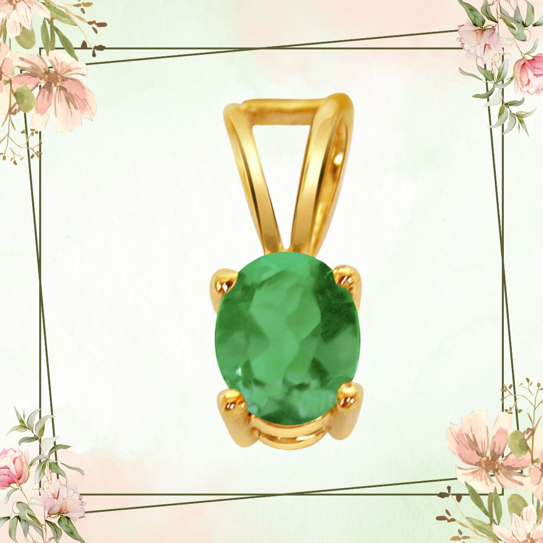 Royal Radiance - Real Emerald Pendant (P98)