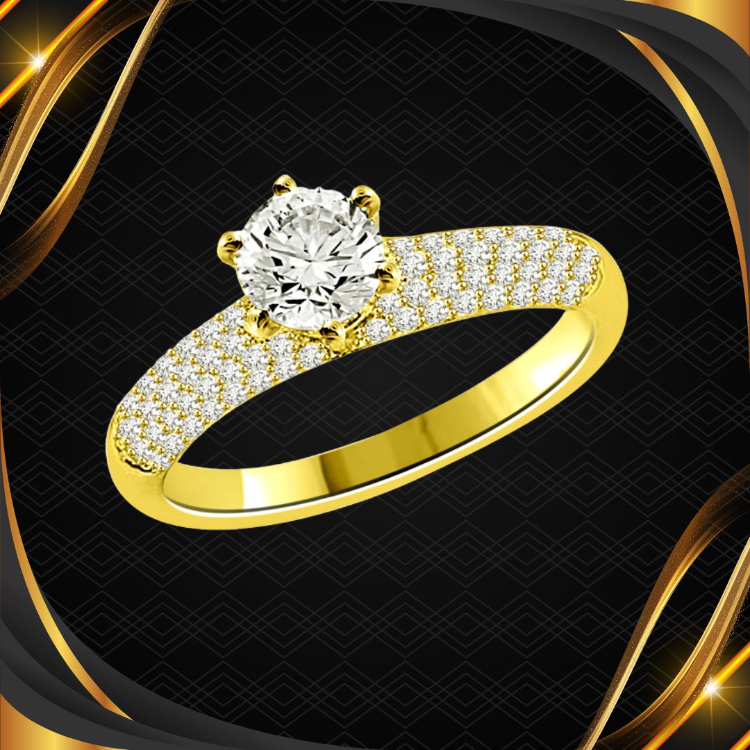 1.40TCW L/I1 GIA Certified Sol Diamond Engagement Ring (1.40LI1-S51)