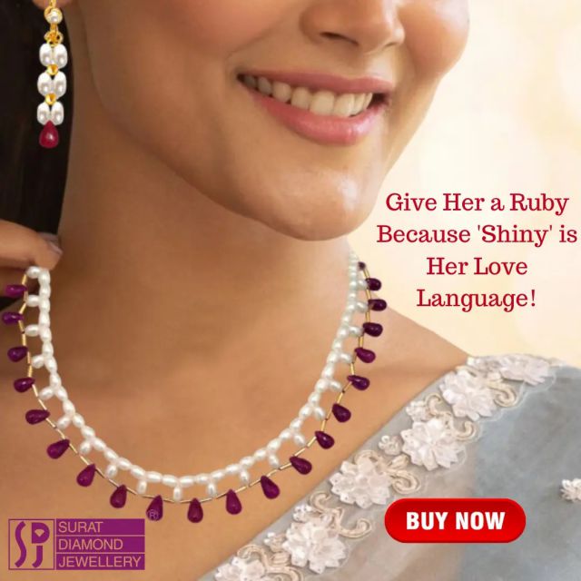 Elevate Your Elegance with Our Exquisite Ruby Jewelry Collection

Unveil the true essence of elegance with our stunning ruby jewelry collection, designed to captivate and enchant. Perfect for the sophisticated woman who cherishes refined luxury, our pieces exude timeless beauty and sophistication.

Imagine adorning yourself with our Real Drop Ruby & Rice Pearl Necklace & Earring Set, radiating a graceful allure that effortlessly captivates hearts. Or step into a realm of enchantment with our Another World Red Ruby & 925 Sterling Silver Pendant, paired with an elegant 18-inch chain that embodies passion and grace.

Each piece in our collection is crafted to perfection, whether you're cherishing unforgettable moments with the Priceless Moments Red Ruby Pendant or embracing eternal love with the Eternally Yours Diamond & Heart-Shaped Ruby Pendant.

Indulge in luxury with our 4 Line Real Red Ruby Beads & Gold Plated Pendant Necklace, or unlock the power of the stars with our 2.92cts AA Grade Natural Dark Pink Oval Faceted Ruby, perfect for astrological purposes.

Don't miss out on elevating your style with these exquisite pieces. Celebrate July with the stone of the month – Ruby.

BUY NOW and bring the magic of rubies into your life.

Click on : https://www.suratdiamond.com/pendants/diamond-ruby-pendant-set.aspx
