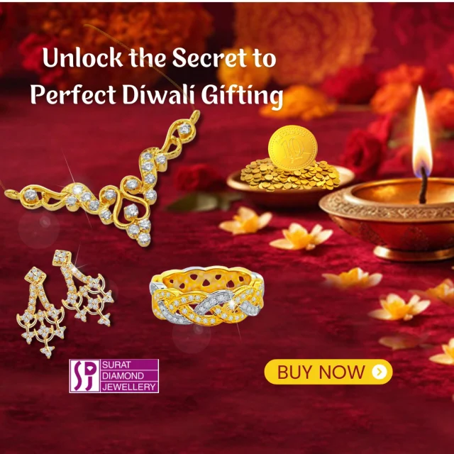 🎇 Brighten Diwali with Gold Coins & Timeless Jewelry from Surat Diamond 🎇 

This Diwali, spread joy with gifts that symbolize prosperity, love, and elegance. From pure gold coins—a symbol of fortune and blessings—to exquisite diamond jewelry, Surat Diamond offers the perfect way to celebrate the festival of lights with those who matter most. 

✨ Gold Coins: Embrace tradition with gifts that grow in value and meaning over time. Ideal for "gifting and investing", each coin represents new beginnings and lifelong blessings. 

💎"Diamond Jewelry": Make every moment unforgettable with "pendants, earrings, and rings" designed to mark life’s milestones with brilliance and love. 

This Diwali, don't just give a gift—give "prosperity, elegance, and joy". 

👉 "Shop Now and Light Up Diwali" – Timeless gifts for your loved ones await. 

Click on : https://www.suratdiamond.com/diwali-special.aspx